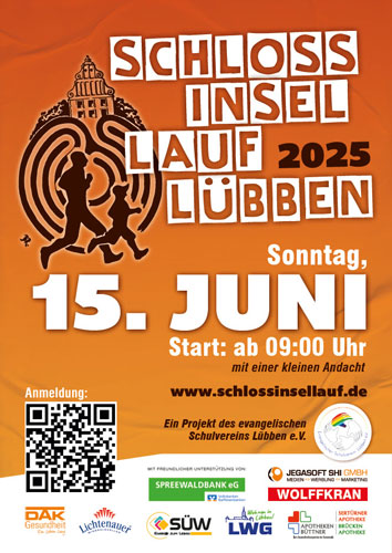 Plakat A0 für Schlossinsellauf 2025